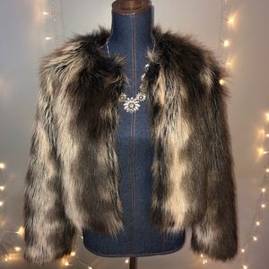 Faux fur coat